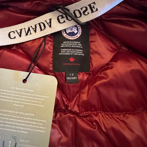 Canada Goose Men's Crofton Jacket - Inferno Red - Large - Picture 4 of 8